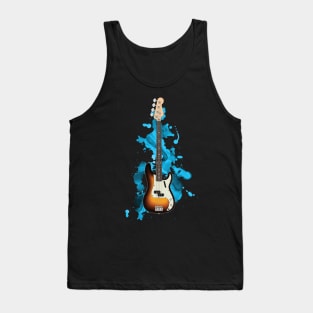 P-style Bass Guitar Sunburst Color Tank Top